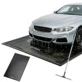 7'9''x16' Heavy Duty Garage Floor Mat, 1.2inch Thick Containment Mats, Waterproof PVC Matwith High Elastic Sponge Column, Non-Slip Surface, Parking Mat with a Squeegee - size: 7'9"x16'