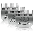 4FC Dog Grooming Ceramic Blades,Compatible with Andis,Oster A5,Wahl KM10 | Size 4FC Detachable Blade 3/8-Inch 9.5MM Cut Length,3 Pack - size: 3pc 4fc:3/8''(9.5mm)