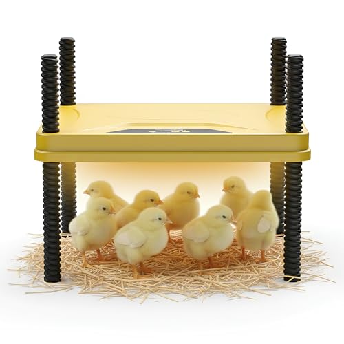 Heating Plate for Chick Brooder Adjustable 75W Chicken Heat Plate 10 x 10 Inch Warmer Brooder Heater for 10-12 Chicks ABC Plastic Material