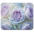 Soft Pastel Blue-Purple Rose Mouse Pad 9.5" x 7.9", Dreamy Floral Cute Desk Mat, Light Academia Aesthetic - color: Dreamy Floral