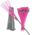 Pink 6 in. Survey Markers with Steel Nails, 25-Pack, High Visibility | Heavy-Duty Steel Nails, Property Line Markers, Surveying, Made in USA