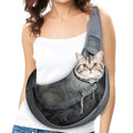 Cat Sling Carrie for Cats Under 11 lbs with Adjustable Strap | Breathable Mesh Cat Bag for Nail Trimming Vet Visits Car Travel Outdoor(Dark Gray, Big Size)