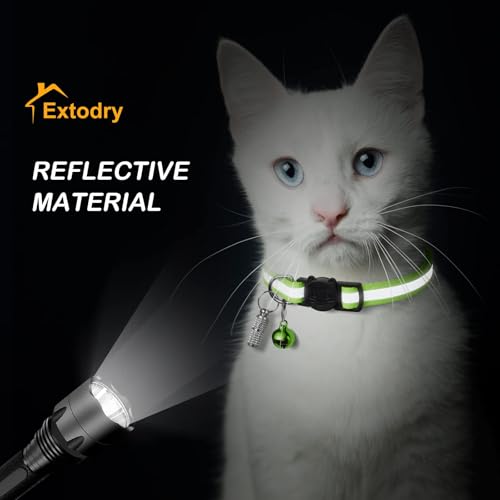 12 Pack Reflective-Breakaway Cat Collars with Bells,Safety Buckle Kitten Collar, with Name Tag, Adjustable,Ideal for Girl Cats Male Cats,Pet Supplies,Stuff,Accessories(12 Colors & 2 ID Tags) - size: Adult Cat 7.5''-12.5'' (with 2 ID Tags)