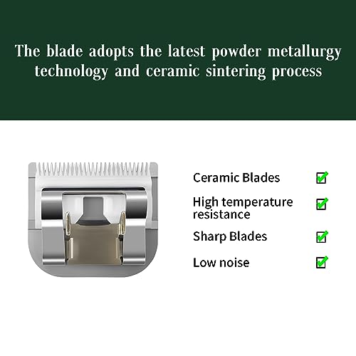 Professional Detachable Replacement Ceramic Blades set,compatible with oster Classic 76/Star-Teq/Power-Teq andi A*dis AGC,BDC,BGC,MBG Series Clippers (Size-000) - color: Size-000