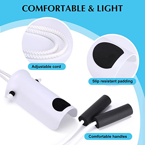 CAidRE Sock Aid - Wide 3.93" Sock Aid with Foam Handles, Sock Aide Device for Seniors, Sock Helper Easy On Easy Off for Regular Socks, White - color: White