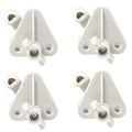 NQEUEPN Pontoon Gate Latch Replacement Kit, 4pcs Pontoon Gate Latch Fits 1-1.25 inch Square Frames Boat Door Latches Fits Left and Right Hinged Doors Includes Hardware | Pontoon Gate Latch Fits 1-1.25 inch Square Frames Boat Door Latches Fits Left and Rig
