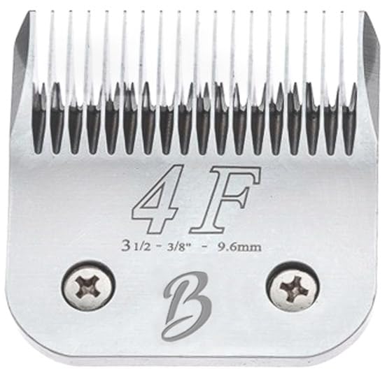 Detachable A Series 4f Blade Dog Grooming Cuts Length 3 3/8" - 9.6mm Japanese High Carbon Steel Dog Grooming Blade Supplies | Detachable Blade Clippers (Compatible A5 Series(B4F) - color: 4F (3 3/8" - 9.6mm)