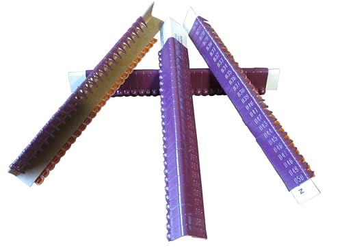 Jiffy Wing Bands Numbered - NOT Stamped Aluminum Chicken Pheasant Poultry Duck Wing Identification Tags (100, Purple) - color: Purple