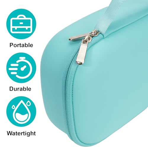 Wearable Breast Pumps Carrying Case, Hard Shell Breast Pump Bag with Waterproof Removable Tray, Breast Pump Storage Bag Compatible with Most of Wearable Breast Pumps (Teal) - color: Teal