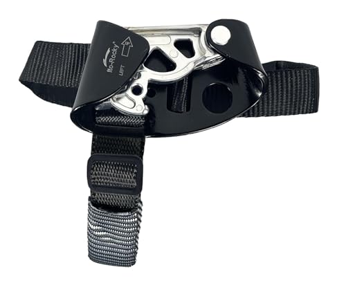 Foot Ascender Riser - Rope Climbing Equipment for SRT Climbing & Tree Arborist Climbing Device - color: Left Foot Black