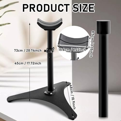 Zonon Farrier Horse Hoof Stand, Tool-Height Adjustable Metal Horse Hoof Trimming Tools, Extra-Large Base Enhances Stability, Blacksmith Farrier Stand(Black,Metal Triangular Base) - style: Metal Triangular Base