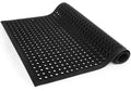 Rubber Door Mat with Holes, 36"x60" Rubber Floor Mat, Heavy Duty Floor Mats for Garage Floor Outdoor Restaurant Kitchen Bar (Black) (36"x60") - size: 60"L x 36"W x 0.4"Th