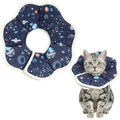 Cat Cone Collar Adjustable, Protective Recovery Collar Soft, Cat Cone for Prevent Licking Wound After Surgery, Pet Neck Cone for Kitten Cats（M） - size: M