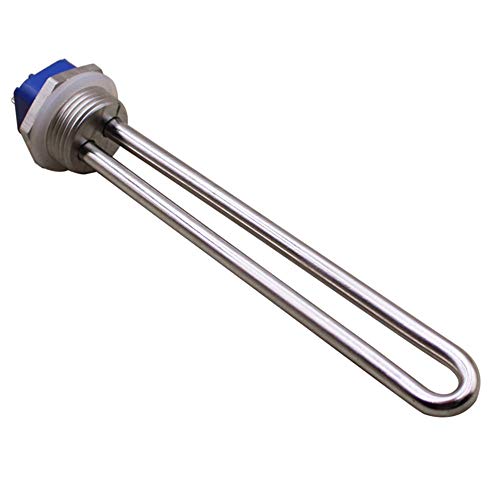 DERNORD 12V 150W Immersion Heater Submersible Water Heater Element Stainless Steel Heating Element with 1 Inch NPSM Flange - size: 12V 150W