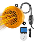400W/800W Dog House Heater with Thermostat, Pet House Heating for Winter | Smart Temperature Control 24H Timer, Overheat Protection & Chew Proof Cord, Wall-Mounted Heater for Kennel Cat Chicken Coop