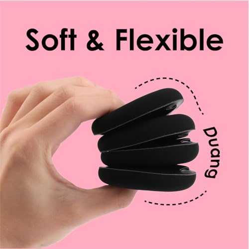COOL-ANGLE Makeup Sponge Set, Latex-Free Soft Blender, 5 Pcs, Black Medium | Perfect For Liquid Foundation, Washable Beauty Gift Set, Seamless Airbrushed Finish, Safe For Sensitive Skin - color: B1:Black*5