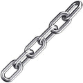 304 Stainless Steel Chain Heavy Duty Outdoor | 6.5ft 13ft Small Large Light Metal Link Chain for Home Camping Hanging etc - size: 3/8in-6.5ft