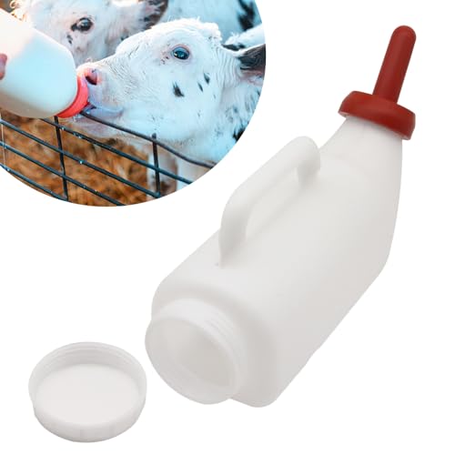 Calves Nursing Bottle with a Replacement Nipple 2.11 Quart Horizontal Calf Milk Feeding Bottle (Horizontal)