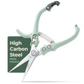 Modern Sprout Pruning Shears - Garden Snips - Herb Scissors - Sage 1-Pack | Lightweight Gardening Tool - Durable Carbon Steel Blade W/Easy-Lock - Gardening Supplies - Flower Cutter - Reusable Holster - color: Sage
