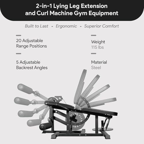 BalanceFrom Strength Training Machine, Adjustable Multifunctional Fitness Equipment for Home & Gym - style: Adjustable Leg Extension & Leg Curl