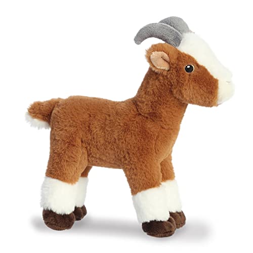 Aurora Eco Nation 8.5" Goat Responsibly Made Stuffed Animal | Fabric made from recycled plastic bottles with embroidered eyes