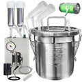 6L Goat Milking Machine with Pressure Gauge (Pro Model) and Cow Teat Cup (Tube Included)