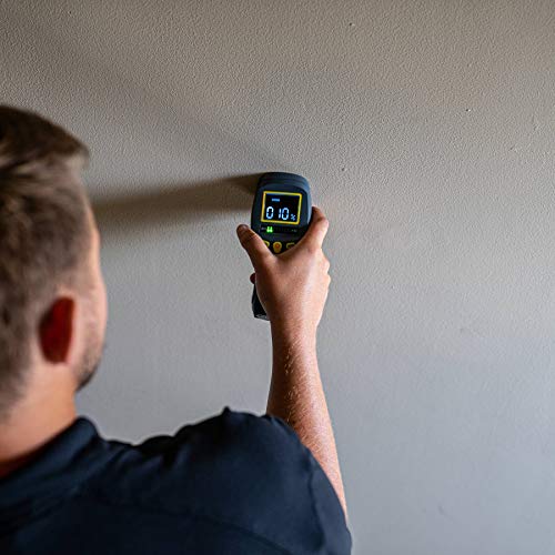 General Tools MM8 Pinless Moisture Meter for Wood, Walls & Mold Detection | Non-invasive wood moisture meter for walls, drywall & lumber. Mold detector for home moisture & humidity moisture testing. - size: MM8