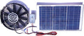 Amtrak Solar 100W Solar Attic Fan Kit – Up to 2,000 CFM Peak Airflow – Gable Vent Exhaust Fan with 100-Watt Panel, On/Off Switch & 15ft Wire – Cools Attic, Garage, Shed up to 2,250 Sq Ft – Made in USA
