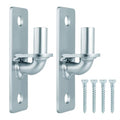 2 Pack Wall Mount Gate Hinges with 5/8" Pin Included Screws | Heavy Duty Galvanized Outdoor Metal for Fence Posts, Metal Farm & Chain Link Gate Hinges for Fences, Barns, Sheds, and Gates - size: 2 Pack