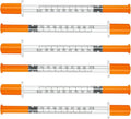 1ml 29G 1/2" (12.7mm) Syring, Pack of 100 - size: 1ml-29G 1/2", style: 100