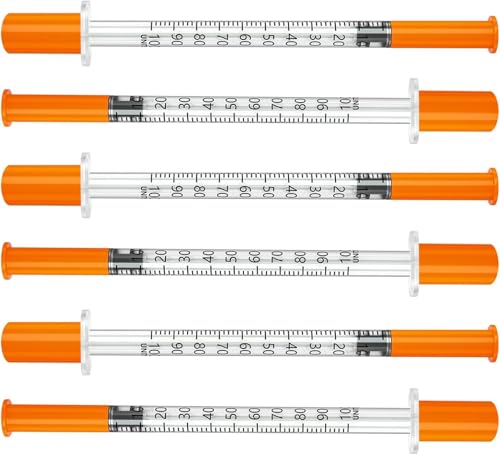 31G 1ml/cc 1/2"(12.7mm) Individually Wrapped Lab Supplies，Pack of 100 - size: 1ml-31G 1/2", style: 100
