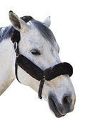 Merino Sheepskin Halter Fleece Set for Horses, 100% Natural Wool, Chafe Protection, Breathable Relief & Cushioned Comfort, Machine Washable, 4-Piece Set, Brown - color: Brown