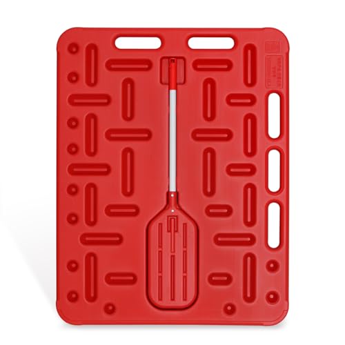 Livestock Sorting Panel with Sorting Paddle | Animal Guide Panel for Pig ,Cattle, Goat, Red,38Lx30Wx1.38H inch