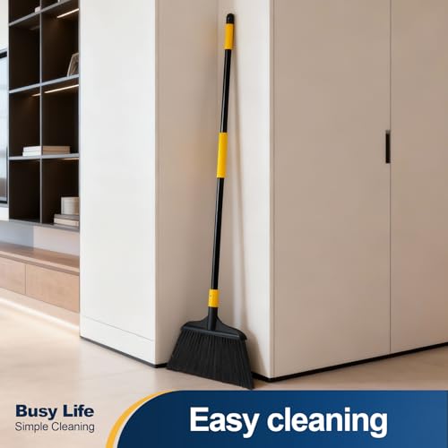 Yocada Heavy-Duty Broom Outdoor Commercial Broom 54Inch | for Courtyard Garage Lobby Mall Market Floor Home Kitchen Room Office Pet Hair Rubbish - size: 54 Inch (Pack of 1)