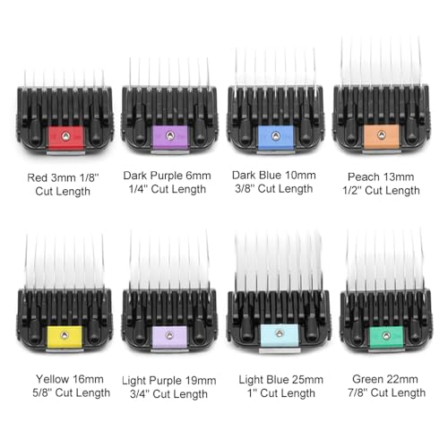 Professional Animal Stainless Steel Comb Set for A5-style Detachable Blade Clippers, Snap-On Size #10/15/30 for Pets, Dogs, Cats, and Horses (Not Compatible with 5-in-1 Blades) | Snap-On Size #10/15/30 for Pets, Dogs, Cats, and Horses (Not Compatible with