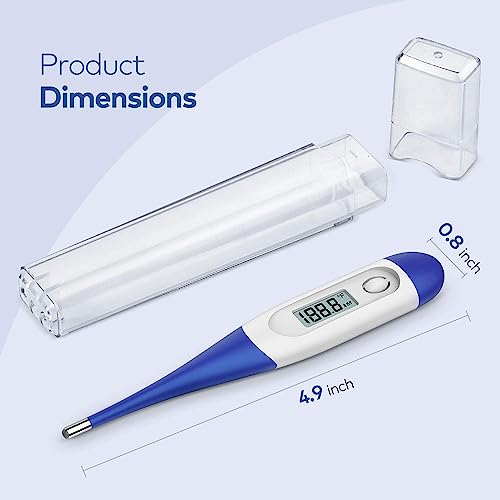 Boncare Rectal Thermometer for Baby 2 Packs (Dark Blue+Green) | Digital Thermometer with 10 Seconds Fast Reading - color: Dark Blue+Green