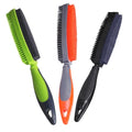 Premium Rubber Pet Hair Brush - Removes Hair from Couches & Pets' Coats Set - color: black，orange，green