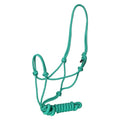 TuffRider Rugged Rope Halter with Matching 6 Foot Lead - color: Green