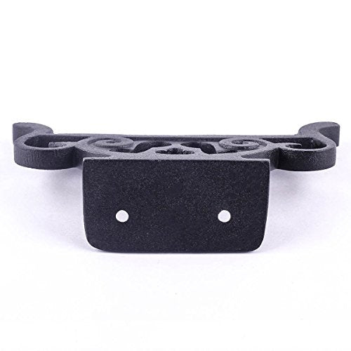 Renovators Supply 6 in Black Wrought Iron Floor Mount Boot Scraper | Durable wrought iron construction • Secure floor mounting • Removes dirt and mud from footwear