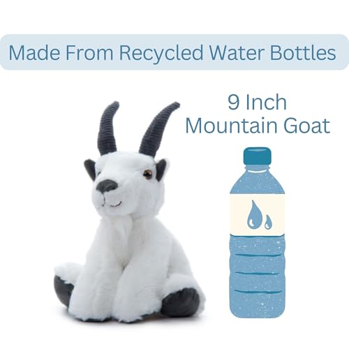 The Petting Zoo Mountain Goat Stuffed Animal, Wild Onez, Kids Gifts, 9 in | Mountain Goat Realistic Wildlife Animals by Zoologee. Great Toys for Girls and Boys. Plush Gifts for Kids