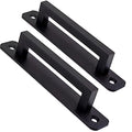 12 Pack 5 Inch 128 mm Matte Black Square Cabinet Handles with Base Plate Aluminum Cabinet Pulls Drawer Pulls Sliding Door Pulls Black Cabinet Handles - color: SquareBlack, size: 5 Inch
