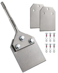 Firecore 4 Inch Wide SDS Plus Floor Scraper with 2pcs Replacement Blades | 4" x 10" Tile Removal Chisel for SDS Plus Rotary Hammer Drill, Alloy Steel Shovel Bit for Ceramic Cement Thinset Mortar Vinyl - style: Floor Scraper with 2 Blades