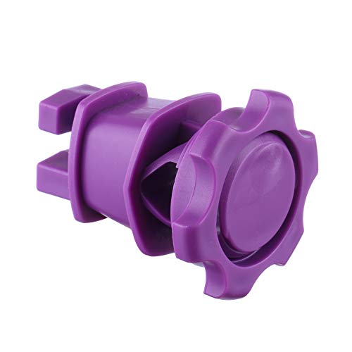 25-Pack Screw-Tight Electric Fence Round Post Insulator, Purple | Wire Holding ·Two-Piece Design · Fits Round Posts · For Wire & Polywire - color: Purple