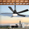AHAWILL 42" Waterproof Outdoor Ceiling Fan with Light,Hook Hanging | Plug-in,3CCT Dimmable Light,6 Speeds,Remote Control,Reversible DC Motor,Hanging Outdoor Gazebo Fan for Patio,Porch,Pergola
