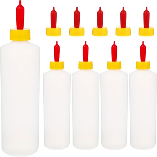 VOSAREA 1 Set Goat Feeding Bottles 400ml Plastic Lamb Milk Bottles Livestock Nursing for Farm Use