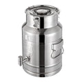 4 Gallon Milk Can with Spout, 15L Milk Container Stainless Steel Bucket with Locking Sealed Lid, Airtight Food Storage Container for Home, Farm, Commercial Kitchen (4 Gallon/15L) - size: 4 Gallon/15L