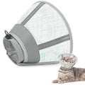 Supet Cat Cone Collar Soft, Air Mesh Recovery Collar to Stop Licking, Breathable Neck Cone Alternative, Lightweight Cat Head Cone Anti Scratch (Green,S) - color: Green, size: S