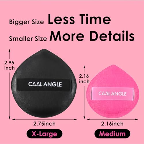 COOL-ANGLE Latex-Free Makeup Blender Sponges, Medium, Pink, 5 Pcs | Perfect For Liquid Foundation, Washable Beauty Gift Set, Seamless Airbrushed Finish, Safe For Sensitive Skin - color: B2:Black Pink*5