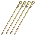 MOKIKUBA- Portable Ground Rod - Grounding Pin with Ground Wire Lug | Great for Electric Fences,Antennas,Satellite Dishes,Ground Post Pin,Tie Out Stake (Set of 4) - style: Set of 4