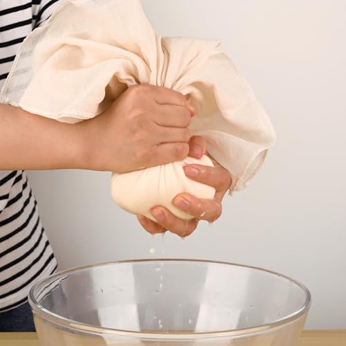 WMKGG 9 PCS Cheese Cloths, 20x20 Inch Cheesecloth Fine Mesh Cheesecloth | Grade 100,Hemmed 4 Edges,Cotton,Reusable ,Unbleached,for Straining, Cooking, Juicing, Cheese Making, Baking, Yogurt - size: 9pcs 20"x20"Cheese Cloth